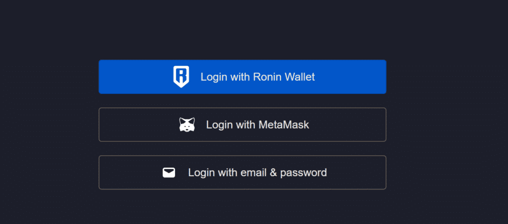 Login Buttons in Marketplace